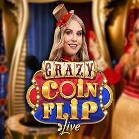 Crazy Coin Flip logo by Evolution at Slotosport CasinoCrazy Coin Flip