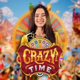 Logo of Crazy Time from Evolution at Slotosport Casino