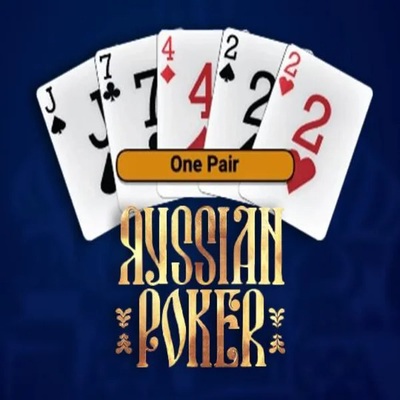 Russian Poker slot logo by OneTouch Games at Slotosport CasinoRussian Poker